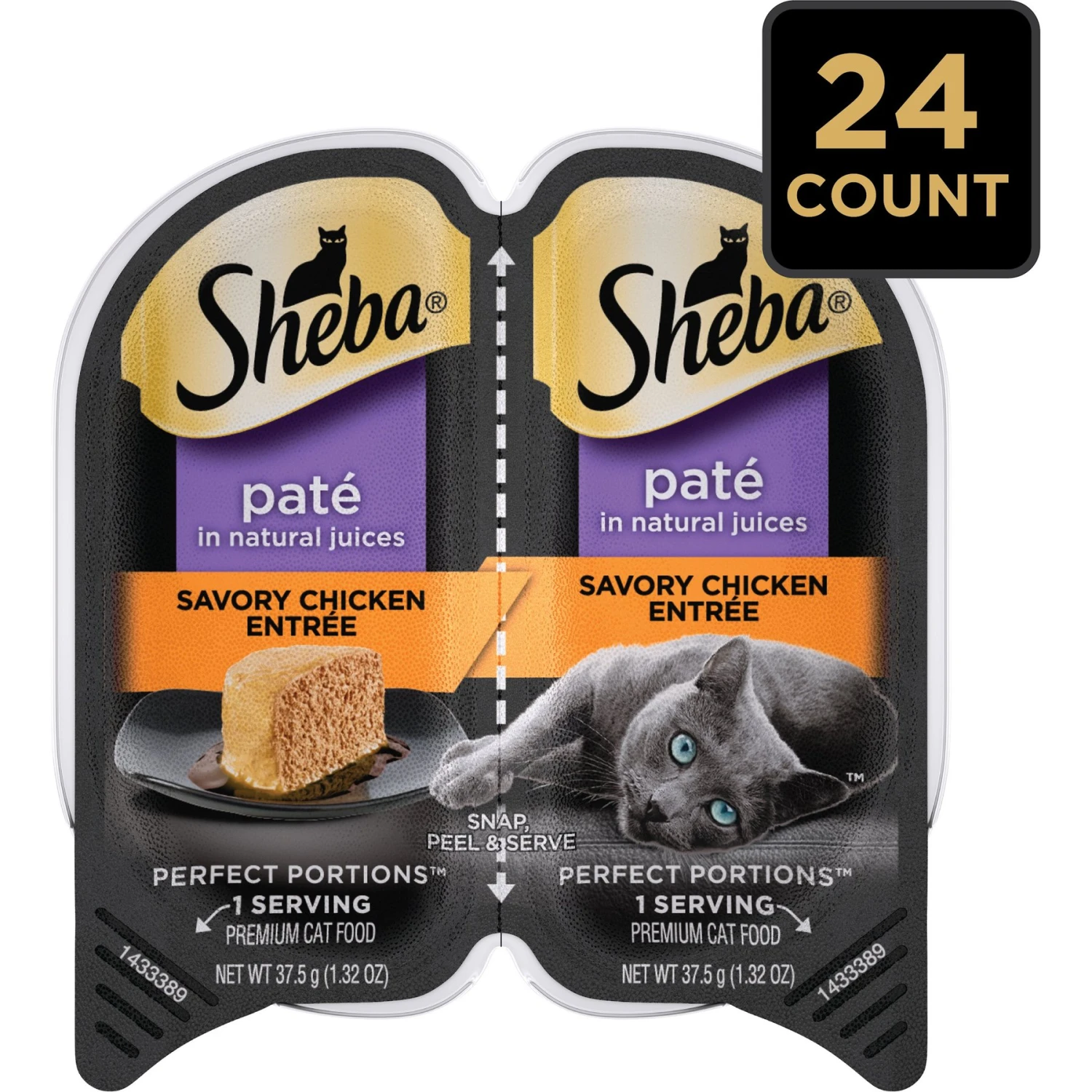 Sheba Perfect Portions Grain-Free Savory Chicken Entree Pate Adult Wet Cat Food Trays 6 Sheba Perfect Portions Grain-Free Savory Chicken Entree Pate Adult Wet Cat Food Trays - Image 4
