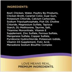 Sheba Perfect Portions Grain-Free Tender Beef Entree Pate Adult Wet Cat Food Trays -Furry Friends 87820 PT5. AC SS1800 V1672952430