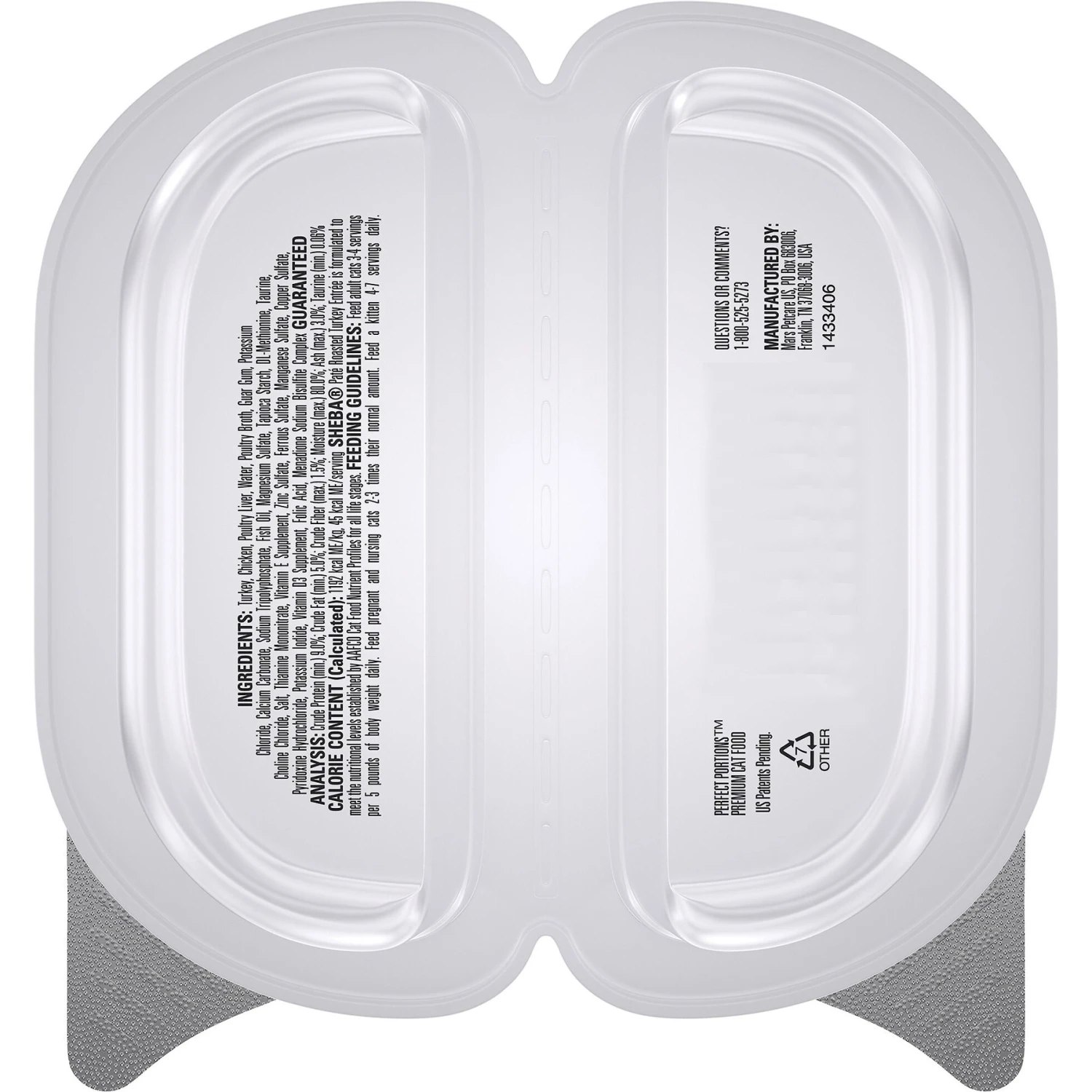 Sheba Perfect Portions Grain-Free Roasted Turkey Entree Pate Adult Wet Cat Food Trays 5 Sheba Perfect Portions Grain-Free Roasted Turkey Entree Pate Adult Wet Cat Food Trays - Image 3