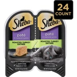 Sheba Perfect Portions Grain-Free Roasted Turkey Entree Pate Adult Wet Cat Food Trays 14 Sheba Perfect Portions Grain-Free Roasted Turkey Entree Pate Adult Wet Cat Food Trays -Furry Friends 87822 PT3. AC SS1800 V1572551728