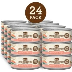Merrick Limited Ingredient Diet Grain-Free Real Salmon Pate Recipe Canned Cat Food -Furry Friends 87837 PT1. AC SS1800 V1696264368