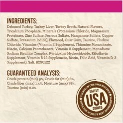 Merrick Limited Ingredient Diet Grain-Free Real Turkey Pate Recipe Canned Cat Food -Furry Friends 87839 PT4. AC SS1800 V1696451640