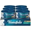 Blue Buffalo Tastefuls Natural Pate Ocean Fish & Tuna Wet Cat Food, 5.5-oz Can, Case Of 12 -Furry Friends 879182 MAIN. AC SS1800 V1687358455