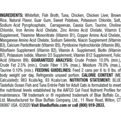Blue Buffalo Tastefuls Natural Pate Ocean Fish & Tuna Entree Wet Cat Food, 3-oz Can, Case Of 12 -Furry Friends 879342 PT1. AC SS1800 V1687357816