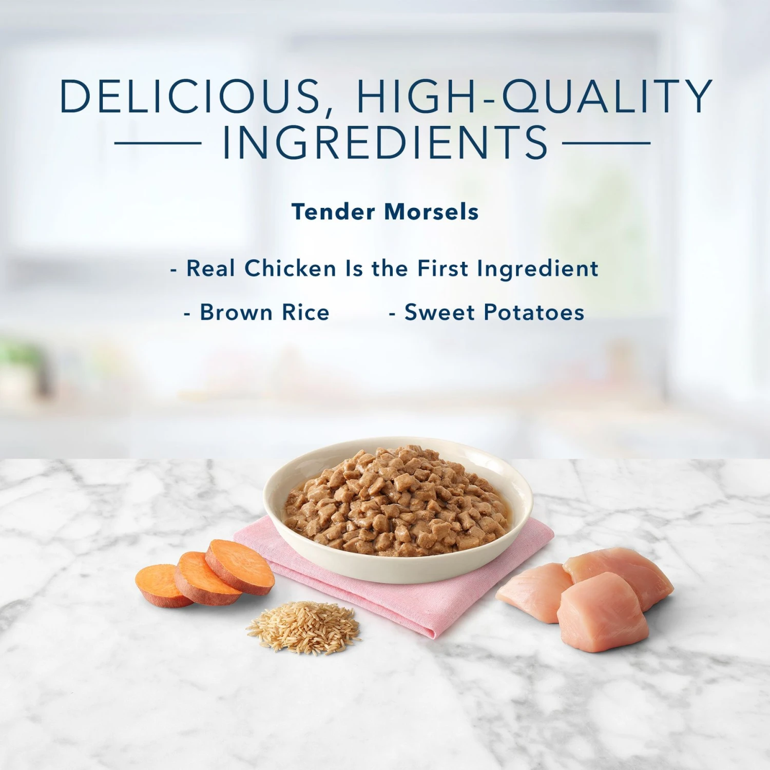 Blue Buffalo Tastefuls Natural Tender Morsels Chicken Entree Wet Cat Food, 3-oz Can, Case Of 12 7 Blue Buffalo Tastefuls Natural Tender Morsels Chicken Entree Wet Cat Food, 3-oz Can, Case Of 12 - Image 5