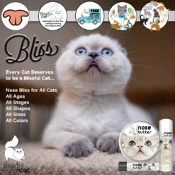 The Blissful Dog Cat Nose Cream, 0.15-oz Tube -Furry Friends 879638 PT3. AC SS1800 V1689279373