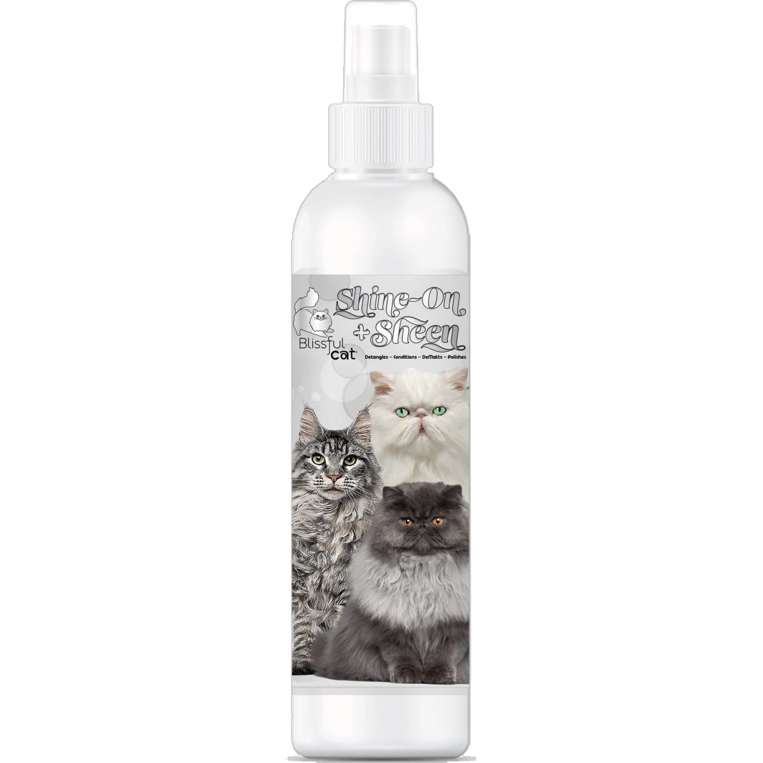 The Blissful Dog Shine-On+Sheen Cat De-Tangling Coat Cat Spray, 4-oz Bottle 3 The Blissful Dog Shine-On+Sheen Cat De-Tangling Coat Cat Spray, 4-oz Bottle