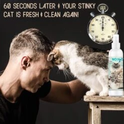 The Blissful Dog No H2O Waterless Cat Shampoo Spray, 4-oz Bottle -Furry Friends 879846 PT2. AC SS1800 V1689280842