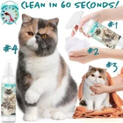 The Blissful Dog No H2O Waterless Cat Shampoo Spray, 4-oz Bottle -Furry Friends 879846 PT4. AC SS1800 V1689280751