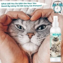 The Blissful Dog No H2O Waterless Cat Shampoo Spray, 4-oz Bottle -Furry Friends 879846 PT5. AC SS1800 V1689280788