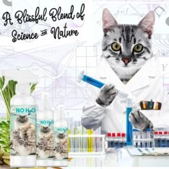 The Blissful Dog No H2O Waterless Cat Shampoo Spray, 4-oz Bottle -Furry Friends 879846 PT7. AC SS1800 V1689280703