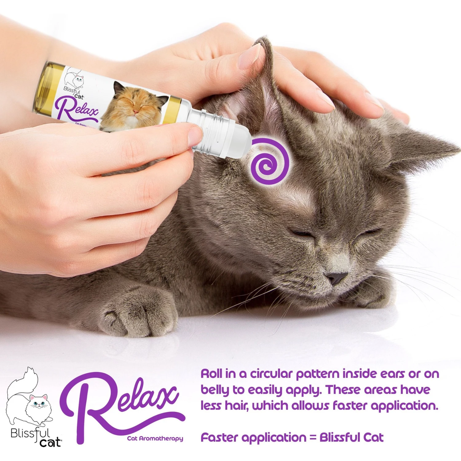 The Blissful Dog Relax Aromatherapy Roll-On Cat Spray, 0.45-oz Bottle 6 The Blissful Dog Relax Aromatherapy Roll-On Cat Spray, 0.45-oz Bottle - Image 4