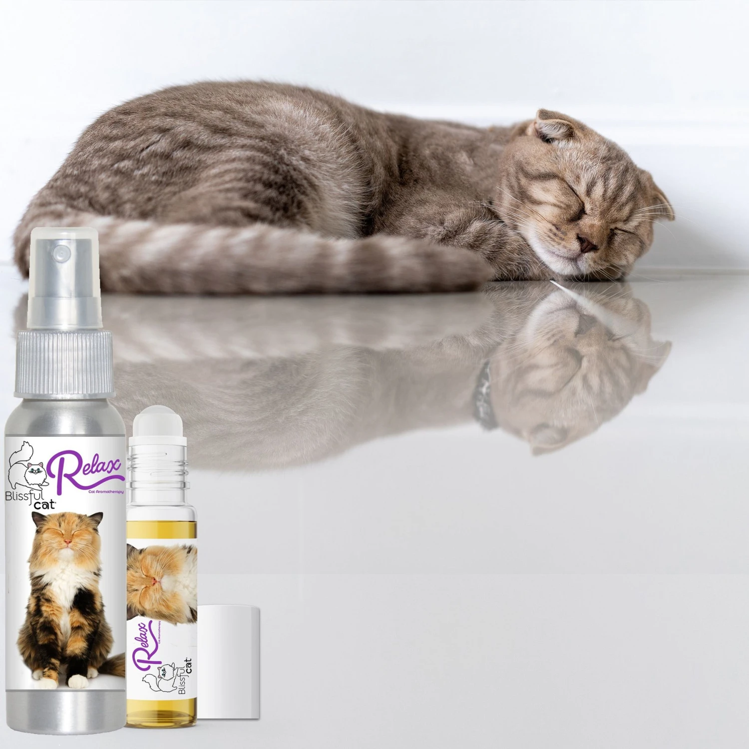 The Blissful Dog Relax Aromatherapy Roll-On Cat Spray, 0.45-oz Bottle 8 The Blissful Dog Relax Aromatherapy Roll-On Cat Spray, 0.45-oz Bottle - Image 6