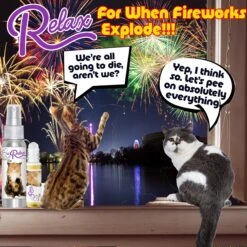 The Blissful Dog Relax Aromatherapy Cat Spray, 2.76-oz Bottle -Furry Friends 879894 PT4. AC SS1800 V1689279441