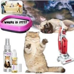 The Blissful Dog Relax Aromatherapy Cat Spray, 2.76-oz Bottle -Furry Friends 879894 PT5. AC SS1800 V1689279405