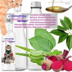 The Blissful Dog Simply Clean Cat Ear Cleaner, 4-oz Bottle -Furry Friends 879910 PT3. AC SS1800 V1689279434