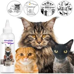 The Blissful Dog Simply Clean Cat Ear Cleaner, 4-oz Bottle -Furry Friends 879910 PT4. AC SS1800 V1689279486