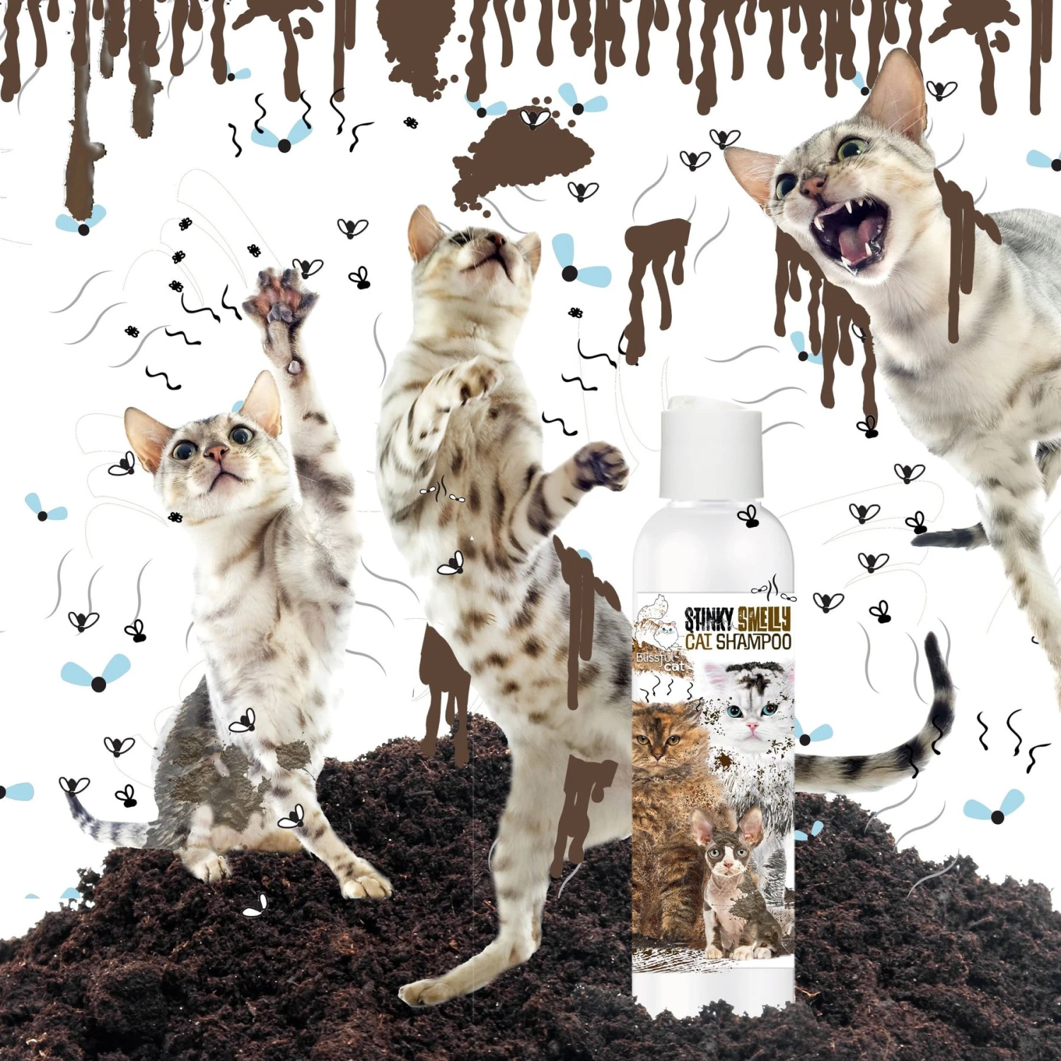 The Blissful Dog Dirty Smelly Cat Shampoo, 4-oz Bottle 6 The Blissful Dog Dirty Smelly Cat Shampoo, 4-oz Bottle - Image 4