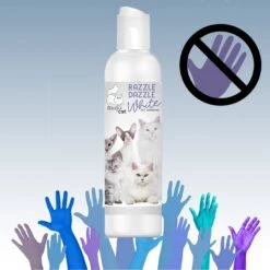 The Blissful Dog Razzle Dazzle White Cat Shampoo, 4-oz Bottle -Furry Friends 879958 PT5. AC SS1800 V1689279405