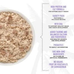 Tiki Cat Baby Variety Pack Shreds Grain-Free Wet Cat Food, 2.4-oz Can, Case Of 12 -Furry Friends 883446 PT5. AC SS1800 V1690561999