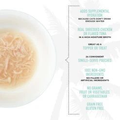 Tiki Cat Born Carnivore Broth Variety Pack Cat Food Topper, 1.3-oz, Case Of 24 -Furry Friends 883478 PT4. AC SS1800 V1690562070