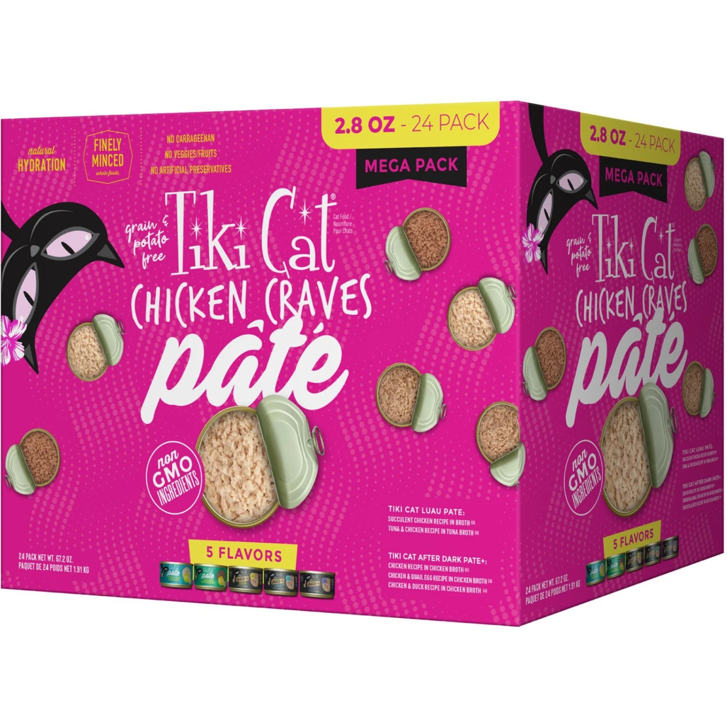 Tiki Cat Chicken Pate Grain-Free Wet Cat Food, 2.8-oz Can, Case Of 24 3 Tiki Cat Chicken Pate Grain-Free Wet Cat Food, 2.8-oz Can, Case Of 24
