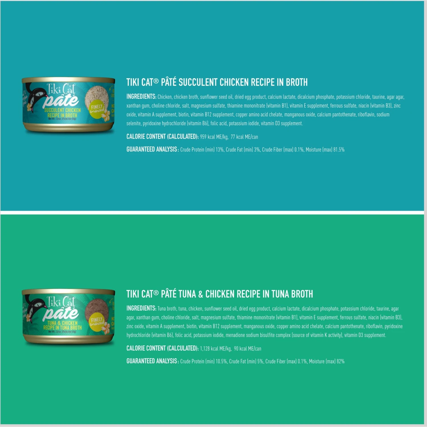 Tiki Cat Chicken Pate Grain-Free Wet Cat Food, 2.8-oz Can, Case Of 24 6 Tiki Cat Chicken Pate Grain-Free Wet Cat Food, 2.8-oz Can, Case Of 24 - Image 4