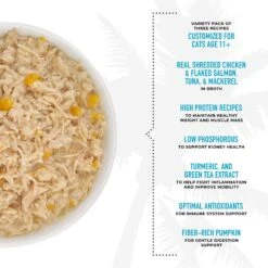 Tiki Cat Silver Variety Pack Grain-Free Wet Cat Food, 2.4-oz Can, Case Of 12 -Furry Friends 883606 PT4. AC SS1800 V1690562066