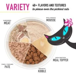 Tiki Cat After Dark Velvet Mousse Variety Pack Grain-Free Wet Cat Food, 2.8-oz Pouch, Case Of 12 -Furry Friends 883622 PT5. AC SS1800 V1688391452