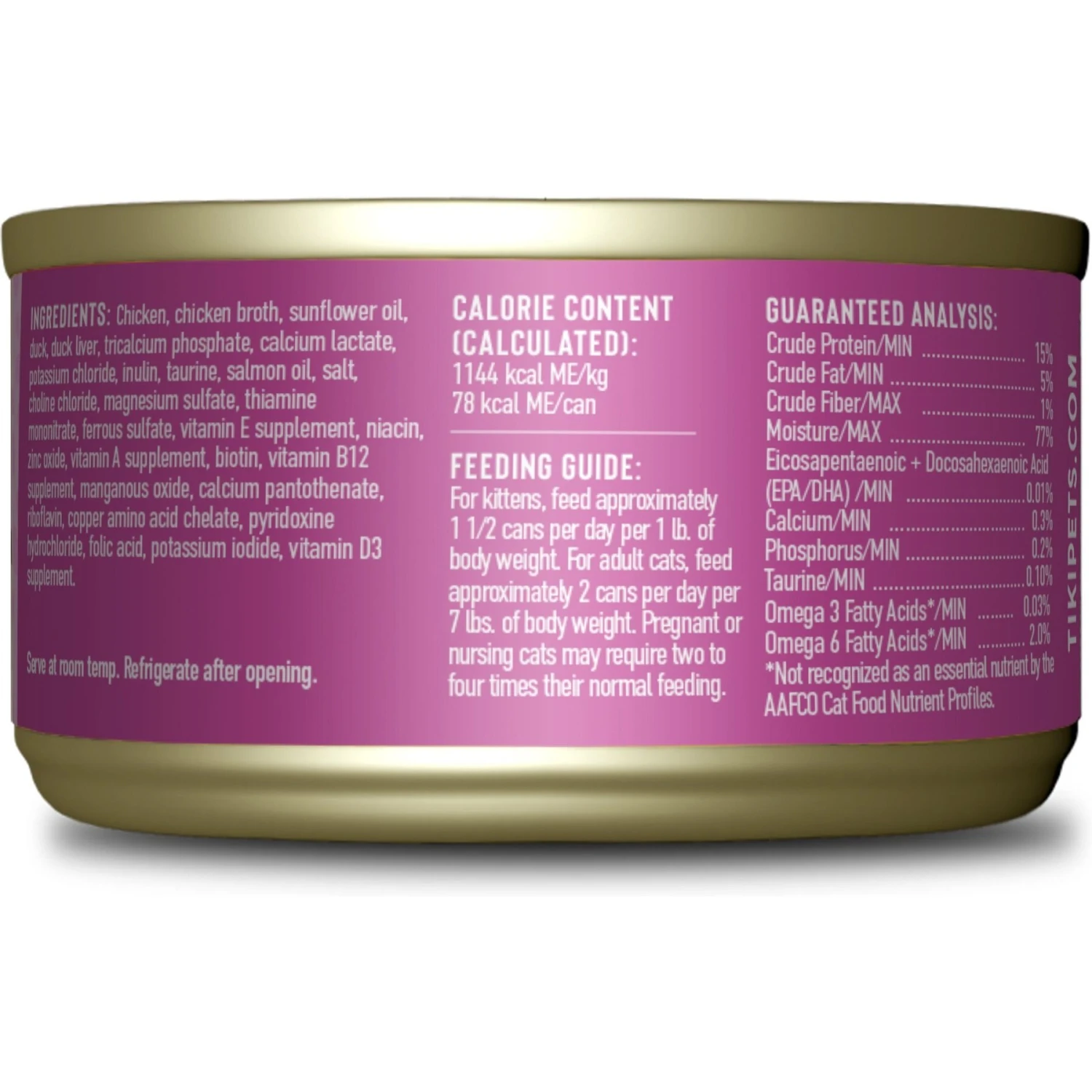 Tiki Cat Baby Chicken, Duck, & Duck Liver Shreds Grain-Free Wet Cat Food, 2.4-oz Can, Case Of 12 4 Tiki Cat Baby Chicken, Duck, & Duck Liver Shreds Grain-Free Wet Cat Food, 2.4-oz Can, Case Of 12 - Image 2