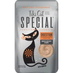 Tiki Cat Special Mousse Digestion Grain-Free Wet Cat Food, 2.4-oz Pouch, Case Of 12
