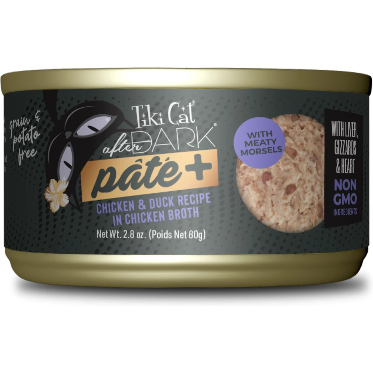 Tiki Cat After Dark Pate+ Chicken & Duck Grain-Free Wet Cat Food 3 Tiki Cat After Dark Pate+ Chicken & Duck Grain-Free Wet Cat Food