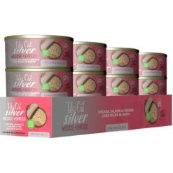 Tiki Cat Silver Chicken & Chicken Liver Mousse & Shreds Grain-Free Wet Cat Food, 2.4-oz Can, Case Of 12 -Furry Friends 883894 PT2. AC SS1800 V1690570675