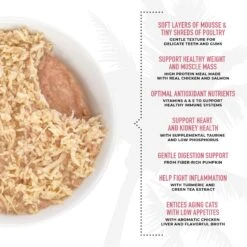 Tiki Cat Silver Chicken & Chicken Liver Mousse & Shreds Grain-Free Wet Cat Food, 2.4-oz Can, Case Of 12 -Furry Friends 883894 PT5. AC SS1800 V1690489274