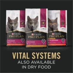 Purina Pro Plan Vital Systems Sole Entree In Wet Cat Food Gravy, 3-oz Can, Case Of 24 -Furry Friends 886102 PT3. AC SS1800 V1688579750