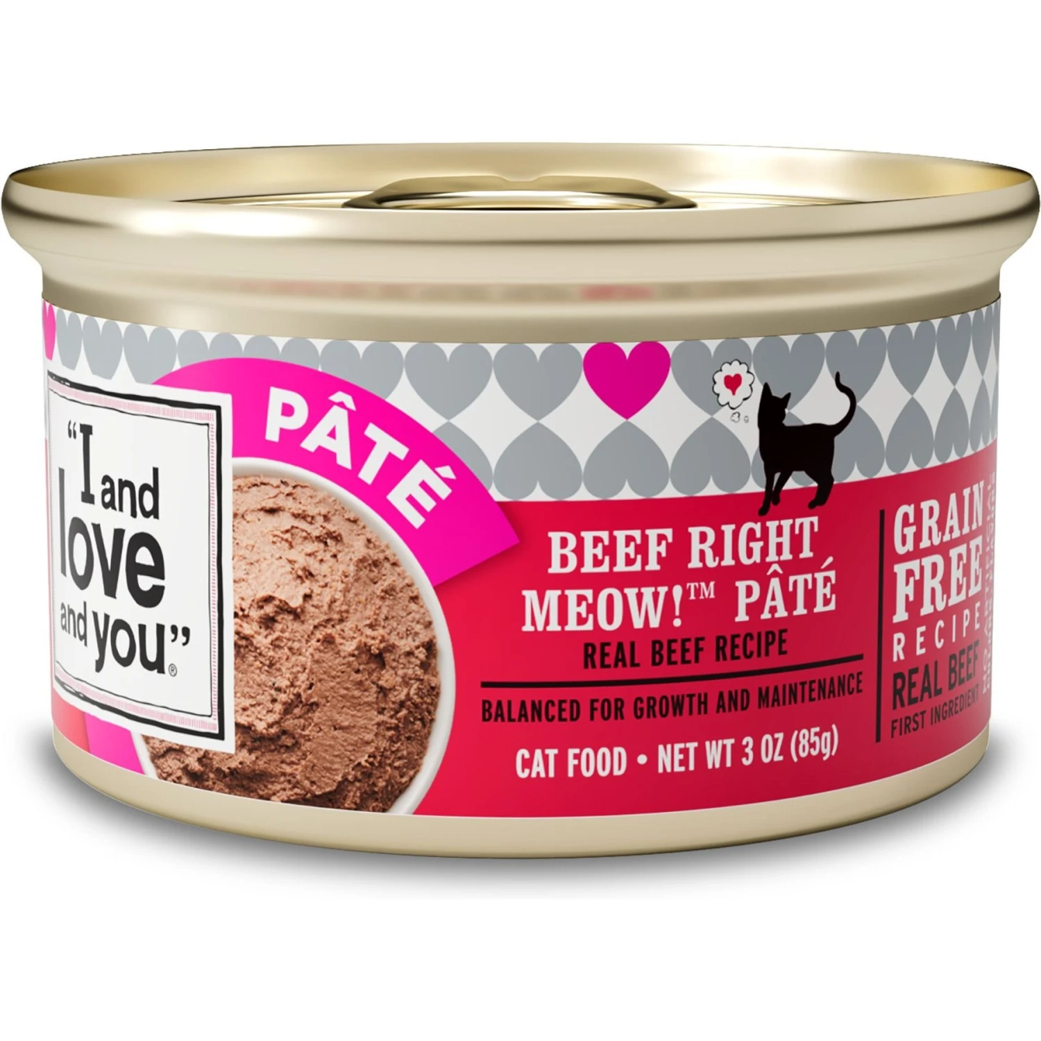 I And Love And You Beef Right Meow Pate Grain-Free Canned Cat Food 3 I And Love And You Beef Right Meow Pate Grain-Free Canned Cat Food