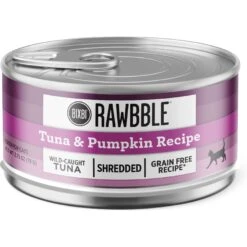 BIXBI Rawbble Tuna & Pumpkin Shreds In Broth Wet Food For Cats, 2.75-oz Can, Case Of 24