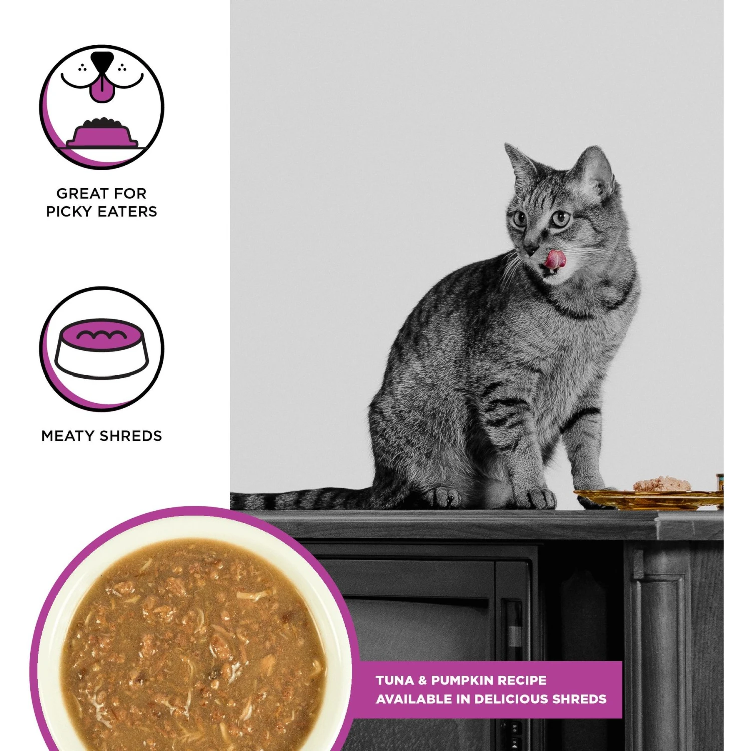 BIXBI Rawbble Tuna & Pumpkin Shreds In Broth Wet Food For Cats, 2.75-oz Can, Case Of 24 4 BIXBI Rawbble Tuna & Pumpkin Shreds In Broth Wet Food For Cats, 2.75-oz Can, Case Of 24 - Image 2