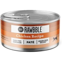 BIXBI Rawbble Chicken Pate Wet Food For Cats, 5-oz Can, Case Of 24