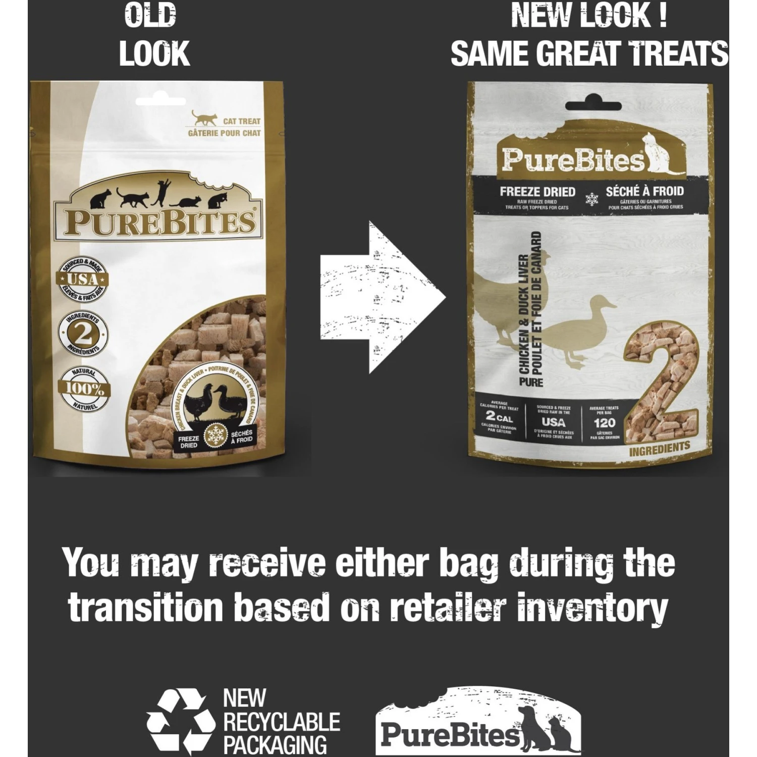 PureBites Chicken Breast & Duck Freeze-Dried Raw Cat Treats 4 PureBites Chicken Breast & Duck Freeze-Dried Raw Cat Treats - Image 2