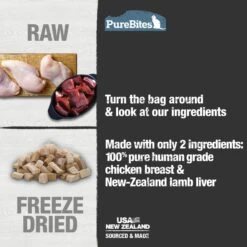 PureBites Chicken Breast & Lamb Freeze-Dried Raw Cat Treats -Furry Friends 89719 PT3. AC SS1800 V1677594397