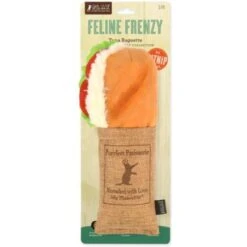 P.L.A.Y. Pet Lifestyle And You Feline Frenzy Tuna Baguette Plush Squeaky Cat Toy With Catnip
