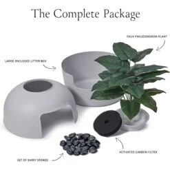 Bundle & Bliss Secret Litter Box Hidden Cat Litter Box Plant -Furry Friends 897430 PT7. AC SS1800 V1687885964