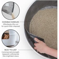 Bundle & Bliss Reusable Cat Litter Liners, 3 Count -Furry Friends 897454 PT5. AC SS1800 V1687890608