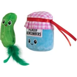 Quirky Kitty Pickled Mewcumbers Catnip Plush Cat Toy, 2 Count -Furry Friends 900198 PT2. AC SS1800 V1689014591