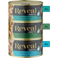 Reveal Natural Grain-Free Variety Of Chicken In Broth Flavored Wet Cat Food & Reveal Natural Grain-Free Variety Of Fish In Broth Flavored Wet Cat Food -Furry Friends 906782 PT7. AC SS1800 V1687963904