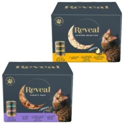 Reveal Natural Grain-Free Variety Of Fish & Chicken In Gravy Flavored Wet Cat Food & Reveal Natural Grain-Free Variety Of Chicken In Broth Flavored Wet Cat Food