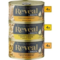 Reveal Natural Grain-Free Variety Of Fish & Chicken In Gravy Flavored Wet Cat Food & Reveal Natural Grain-Free Variety Of Chicken In Broth Flavored Wet Cat Food -Furry Friends 906798 PT7. AC SS1800 V1687963904