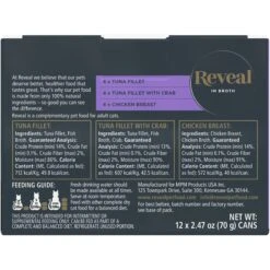 Reveal Natural Grain-Free Variety Fish & Chicken In Broth Flavored Wet Cat Food & Reveal Natural Grain-Free Variety Of Fish In Broth Flavored Wet Cat Food -Furry Friends 906806 PT2. AC SS1800 V1687957493
