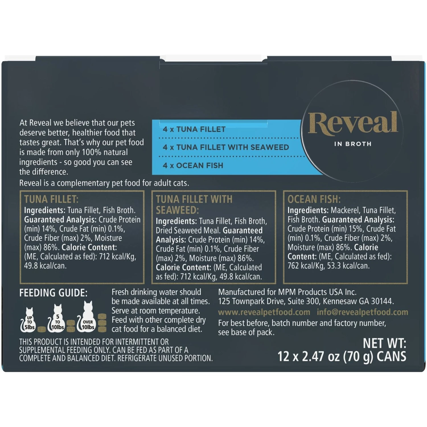 Reveal Natural Grain-Free Variety Of Fish & Chicken In Gravy Flavored Wet Cat Food & Reveal Natural Grain-Free Variety Of Fish In Broth Flavored Wet Cat Food 9 Reveal Natural Grain-Free Variety Of Fish & Chicken In Gravy Flavored Wet Cat Food & Reveal Natural Grain-Free Variety Of Fish In Broth Flavored Wet Cat Food - Image 7